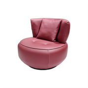 Armchair Red Leather LKX011ACSY | LEUKHOME