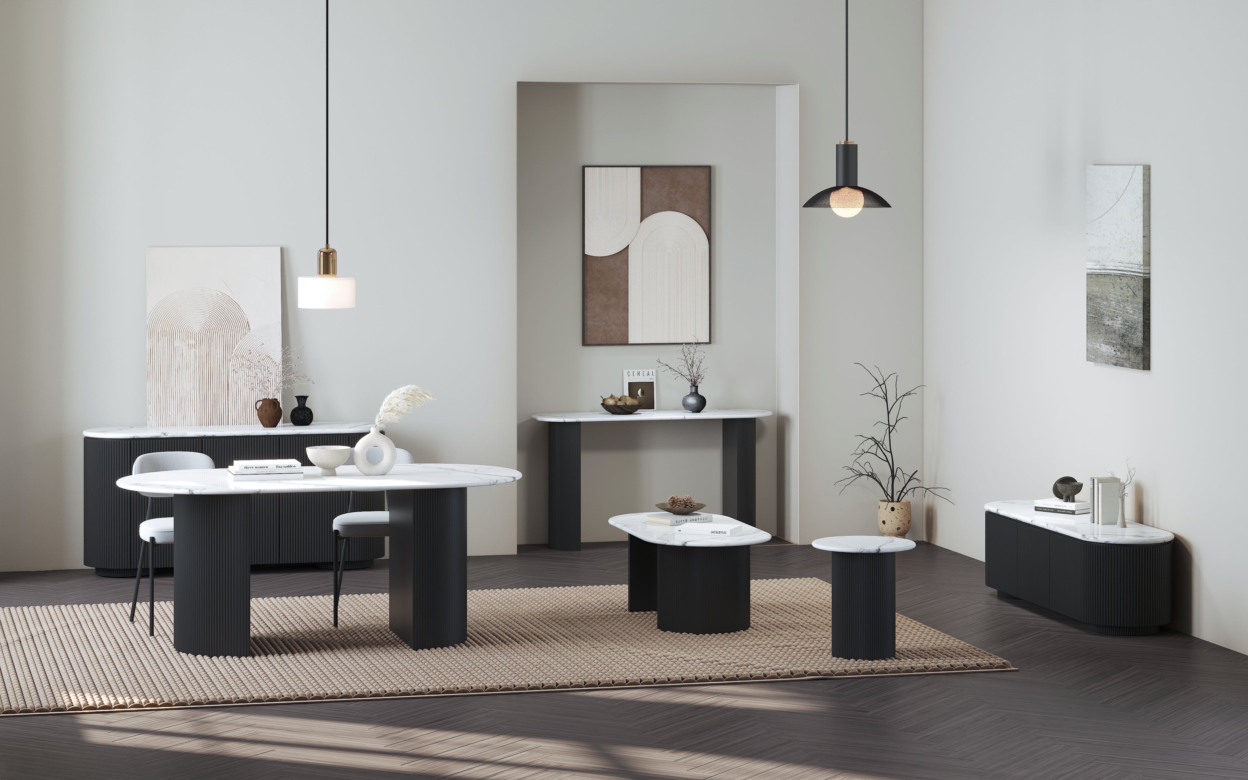 Console Table Marble Texture AYP074 | AOYA