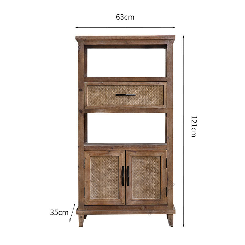 Solid Wood Retro Sideboard Storage | LEUKHOME