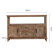 Solid Wood Retro Sideboard Storage | LEUKHOME