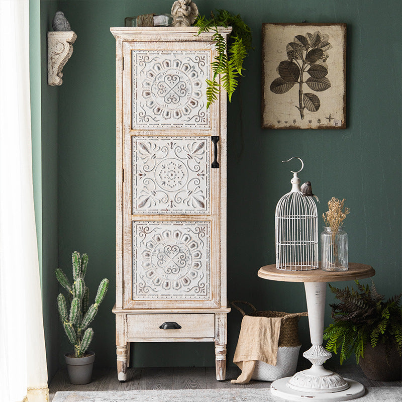 American Retro Solid Wood Entryway Cabinets and Storage Cabinets | LEUKHOME