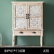 American Retro Solid Wood Entryway Cabinets and Storage Cabinets | LEUKHOME