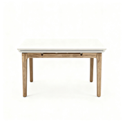 Dining Table Rectangular Glass S-2517Brown | FONDHOUSE