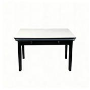 Dining Table Rectangular Glass S-2517Black | FONDHOUSE