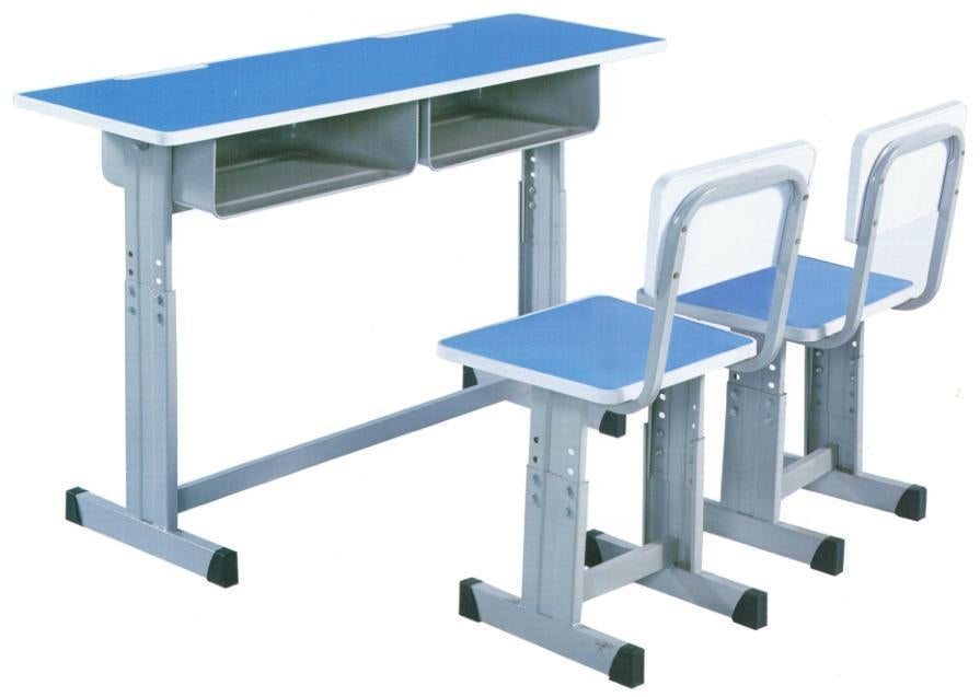 Double Desk and Chair, 1 Set (1 Table+2 Chairs) LKS103DKTSL | LEUKHOME