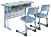 Double Desk and Chair, 1 Set (1 Table+2 Chairs) LKS104DKTSL | LEUKHOME
