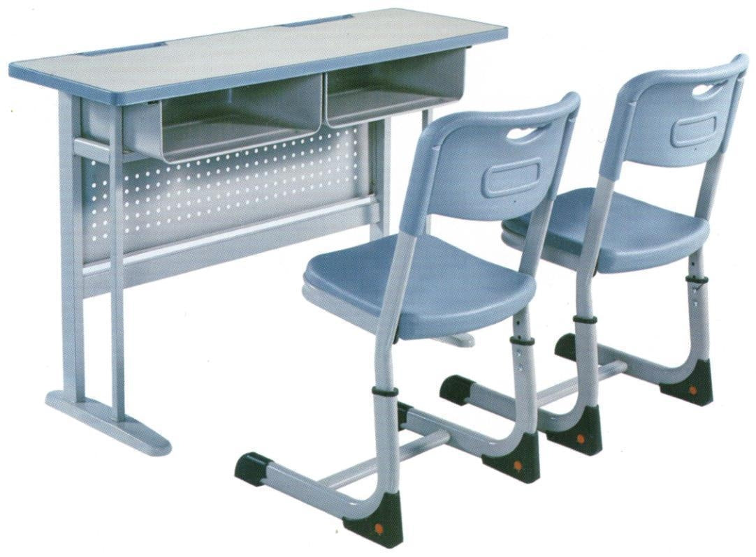 Double Desk and Chair, 1 Set (1 Table+2 Chairs) LKS104DKTSL | LEUKHOME