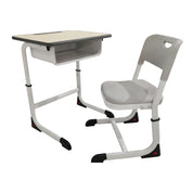 Single Desk and Chair, 2 Sets (2 Tables+2 Chairs) LKS207DKTSL | LEUKHOME