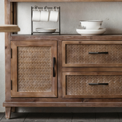 Solid Wood Retro Sideboard Storage | LEUKHOME