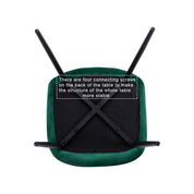 Dining Chairs Set of 4 Velvet/Green AWS024UK | LEUKHOUSE