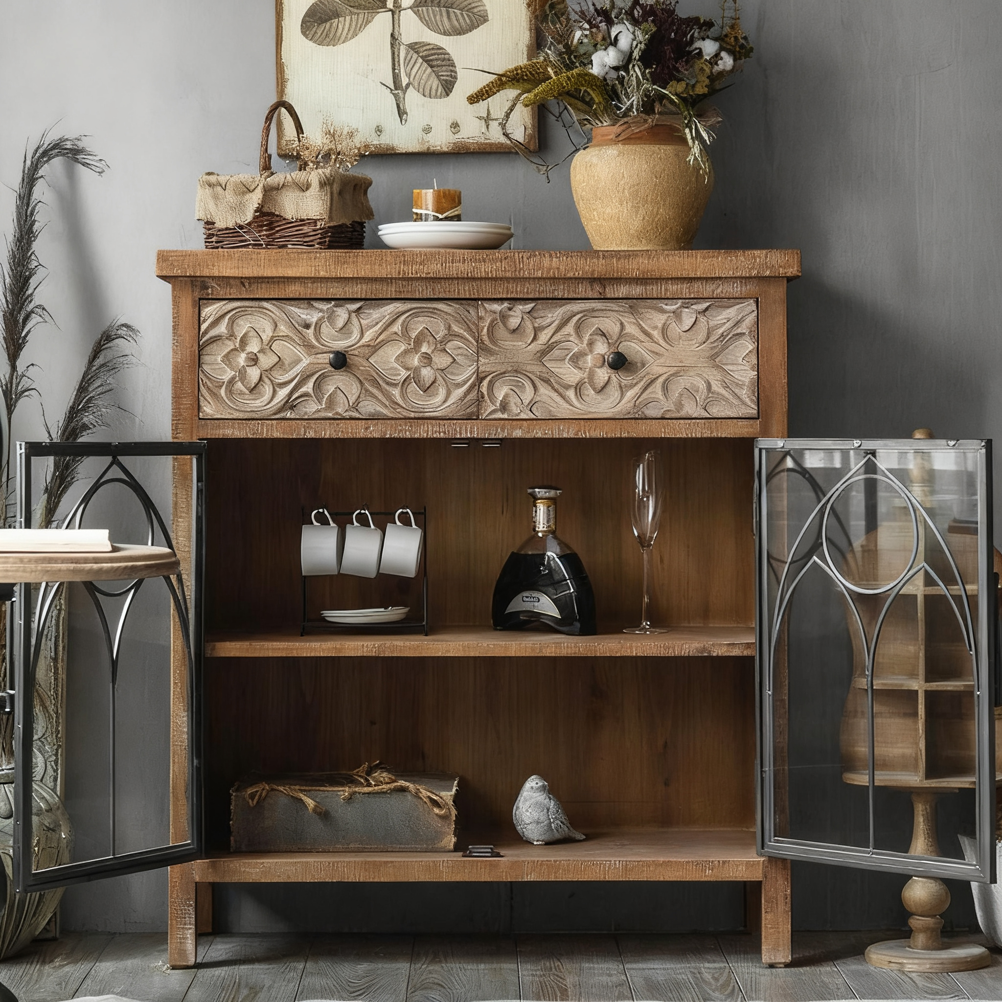 Carved Sideboard | LEUKHOME
