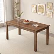 Esstisch Küchentisch 160 x 80cm Esszimmertische aus Holz Rechteckiger Tischbeine Industrial Style Holztisch Küchentisch Tisch küche für 4-6 Personen, Walnuss DE | LEUKHOUSE