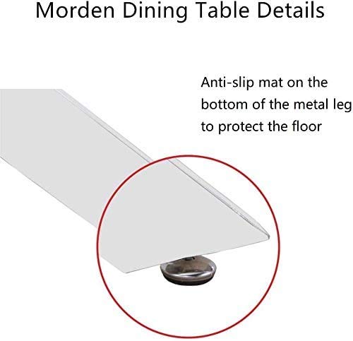 Round Dining Table 100x100cm Glass/Silver AWS022UK | LEUKHOUSE