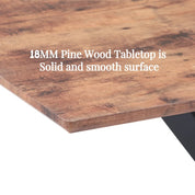 Rectangular Dining Table 120x80cm Wooden/Black AWS021UK | LEUKHOUSE