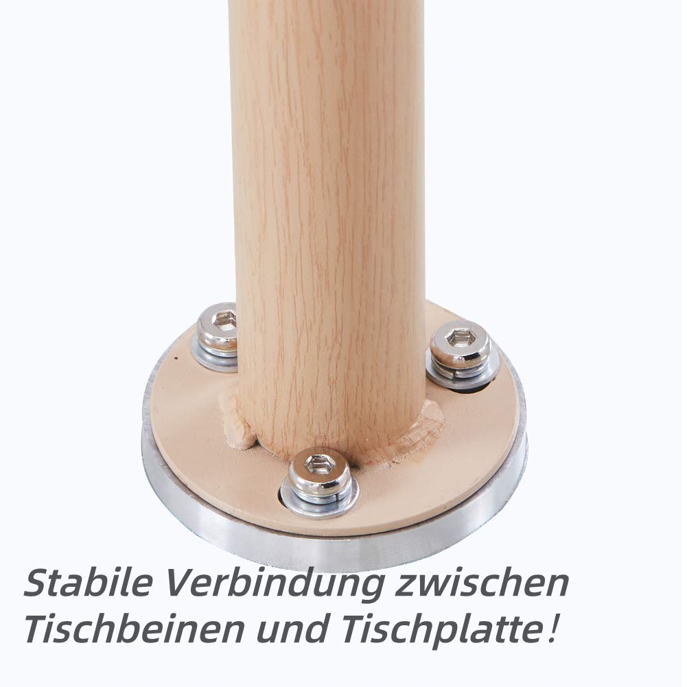 Esstisch Glas Esszimmertisch Modern küchentisch mit Metallbeine Moderner Stil Runder Tisch für Wohnzimmer Büro Küche, Glas DE | LEUKHOUSE