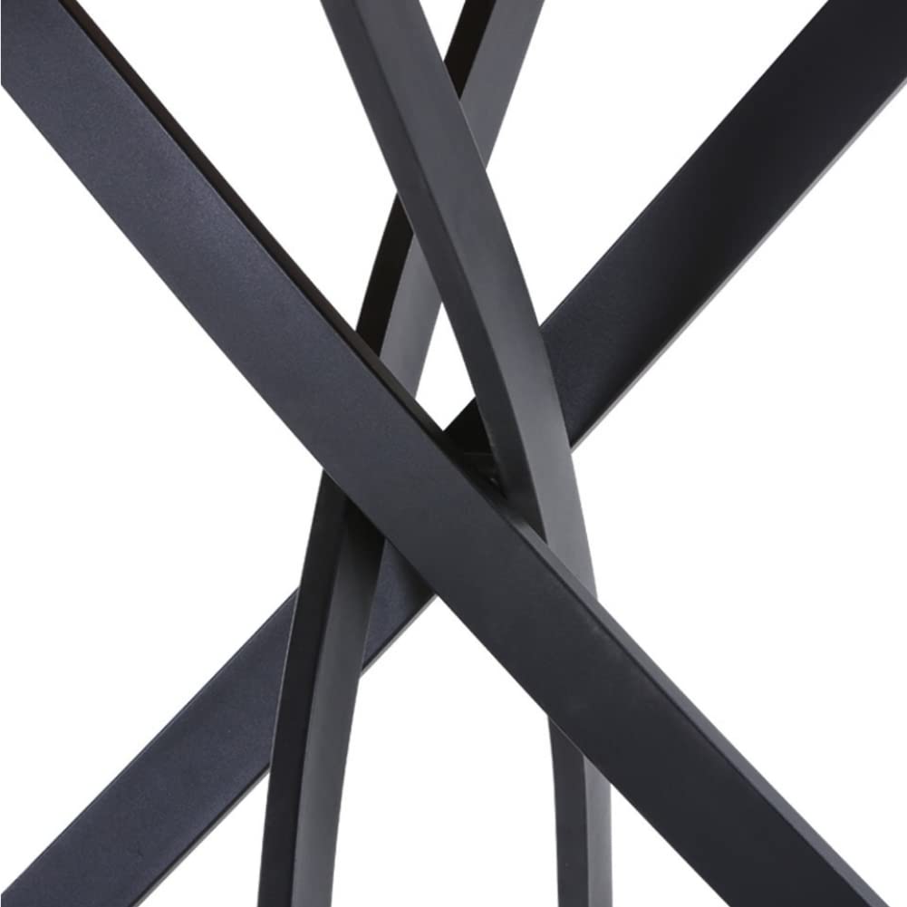 Rectangular Dining Table 120x80cm Wooden/Black AWS021UK | LEUKHOUSE