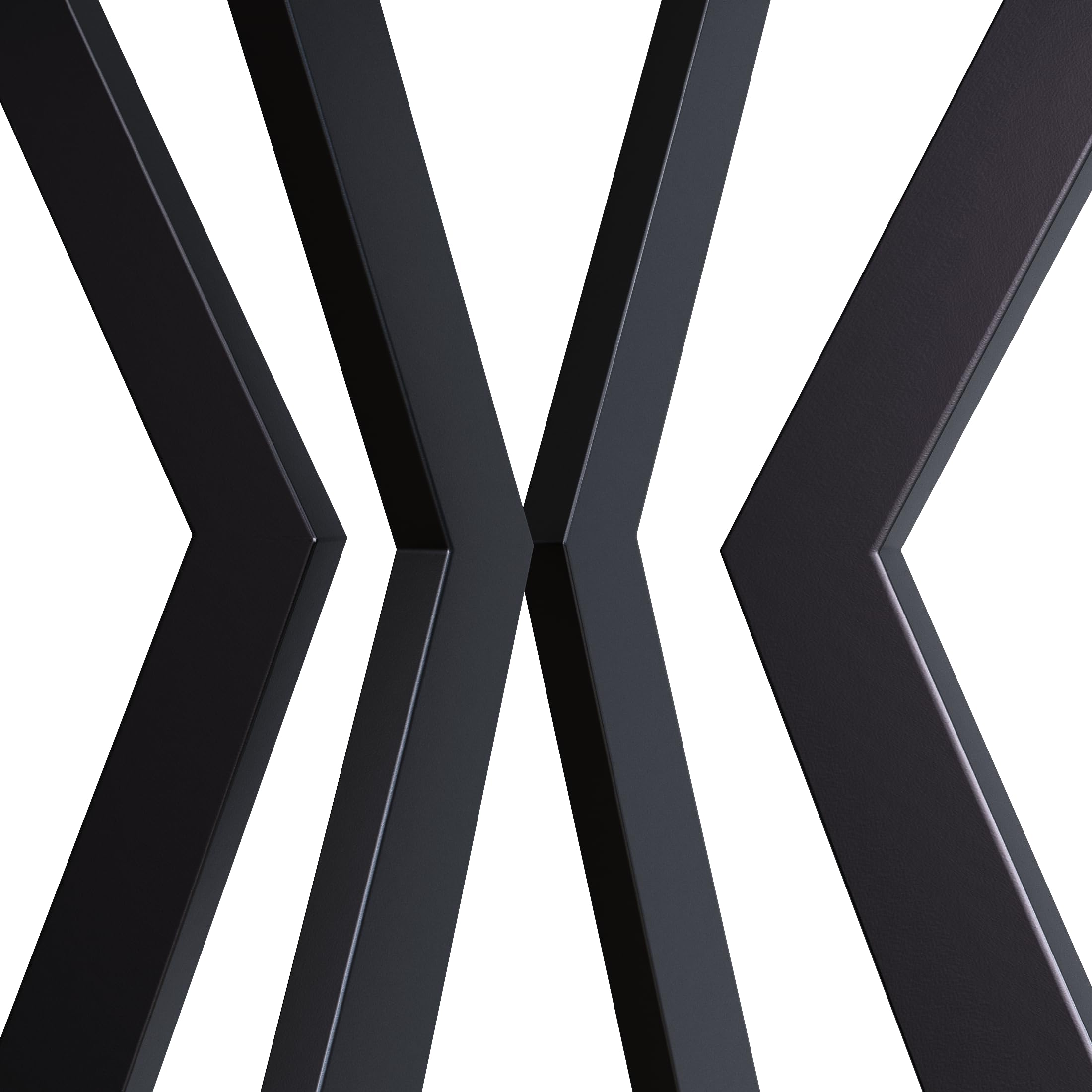 Glas Esstisch Rechteck Küchentisch mit Schwarzen Metallbeinen Moderner Industrieller Esstisch 110cm DE | LEUKHOUSE