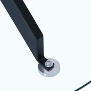 Esstisch Rund Glas Moderner Küchentisch Design Glastisch Esszimmertische für Esszimmer Wohnzimmer 4-6 Personen, 90cm, Schwarz DE | LEUKHOUSE