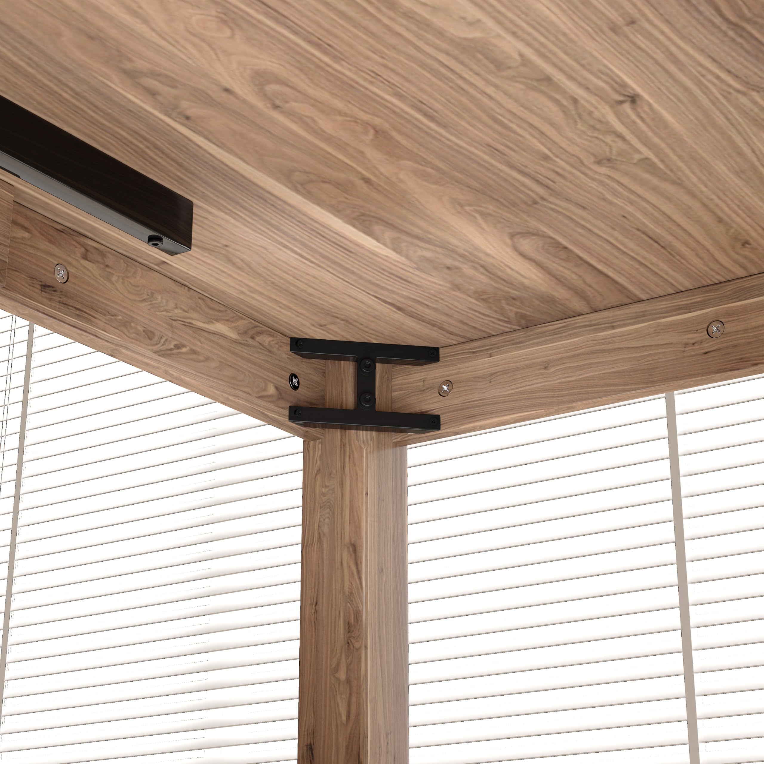 Esstisch Küchentisch 160 x 80cm Esszimmertische aus Holz Rechteckiger Tischbeine Industrial Style Holztisch Küchentisch Tisch küche für 4-6 Personen, Walnuss DE | LEUKHOUSE