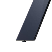 Glas Esstisch Rechteck Küchentisch mit Schwarzen Metallbeinen Moderner Industrieller Esstisch 110cm DE | LEUKHOUSE