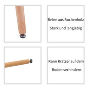 Esstisch Rund Holz Moderner Küchentisch Weiß Runder Tisch Klein für Esszimmer Wohnzimmer DE | LEUKHOUSE