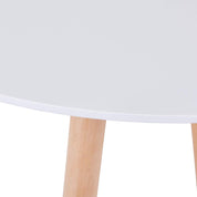Esstisch Rund Holz Moderner Küchentisch Weiß Runder Tisch Klein für Esszimmer Wohnzimmer DE | LEUKHOUSE