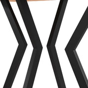 Esstisch Holz, Küchentisch 110x70cm, Holztisch Rechteckiger für Küche Esszimmertisch Tich mit Metallbeinen Wohnzimmer oder Büro DE | LEUKHOUSE