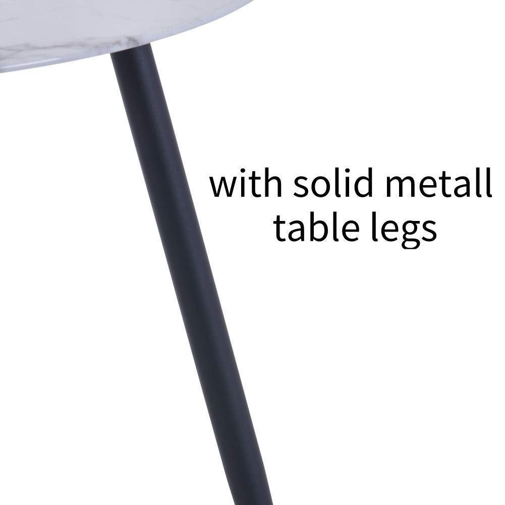 Rechteckiger Esstisch aus Glas Moderner Marmor Küchentisch mit Metallbeinen für Esszimmer Wohnzimmer, Weiß DE | LEUKHOUSE