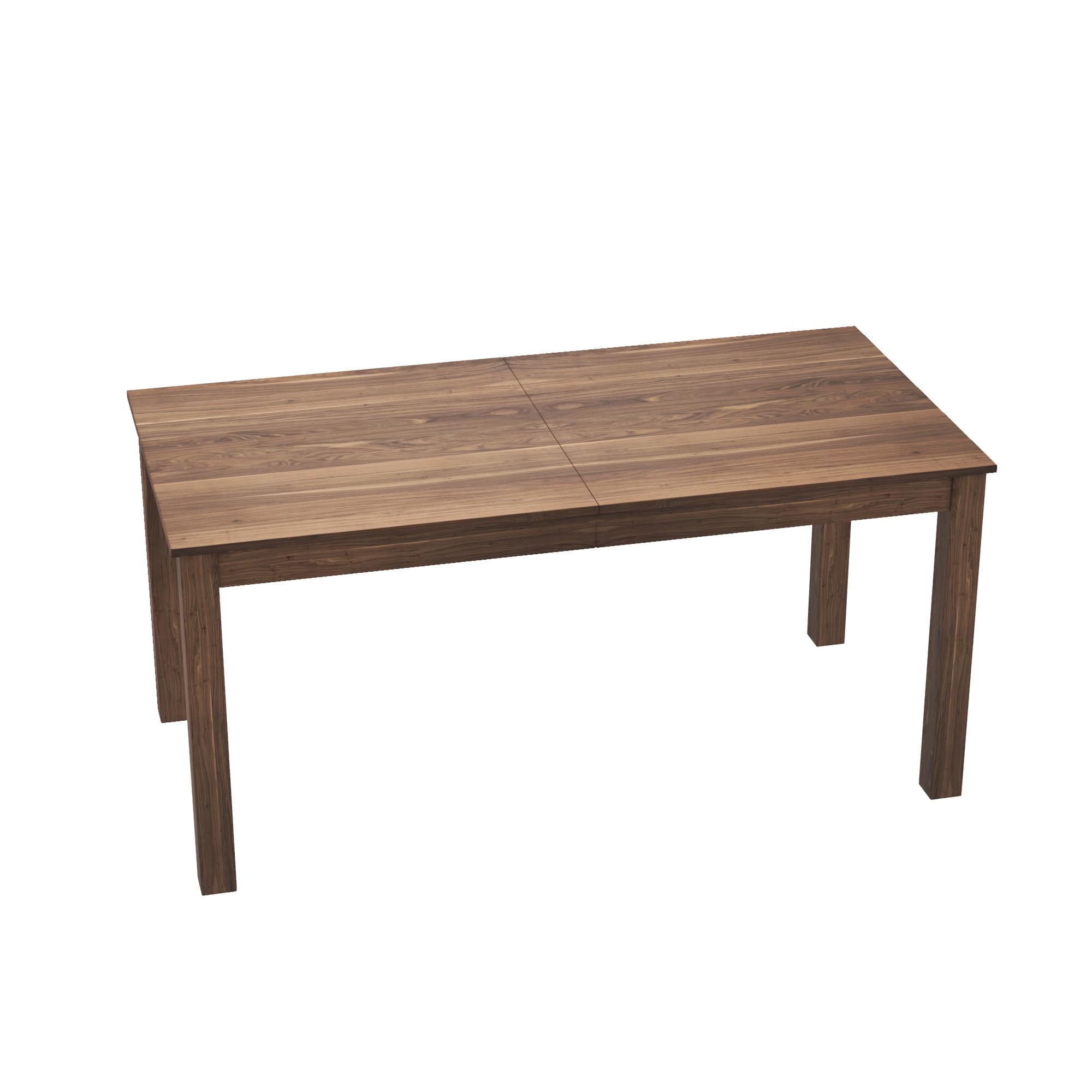 Esstisch Küchentisch 160 x 80cm Esszimmertische aus Holz Rechteckiger Tischbeine Industrial Style Holztisch Küchentisch Tisch küche für 4-6 Personen, Walnuss DE | LEUKHOUSE