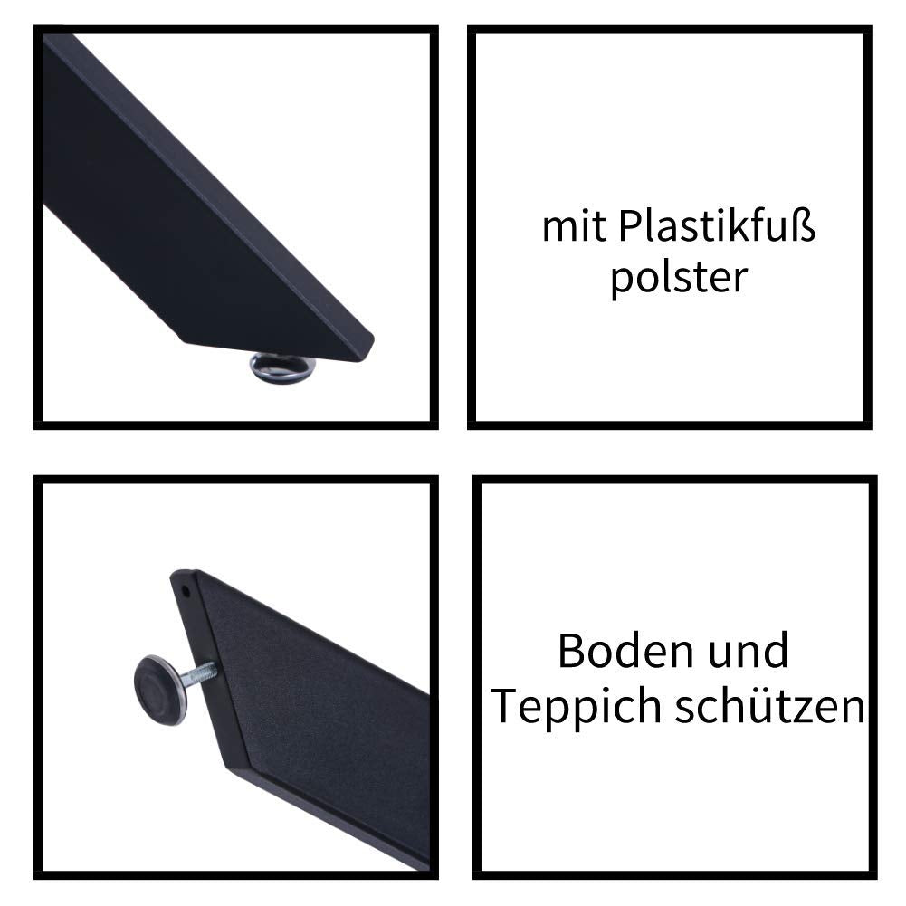 Esstisch Rund Glas Moderner Küchentisch Design Glastisch Esszimmertische für Esszimmer Wohnzimmer 4-6 Personen, 90cm, Schwarz DE | LEUKHOUSE