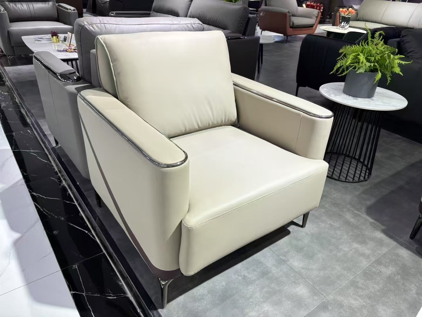 Sofa Set Eco Leather (3+1+1) LKL032SFXC | LEUKHOME