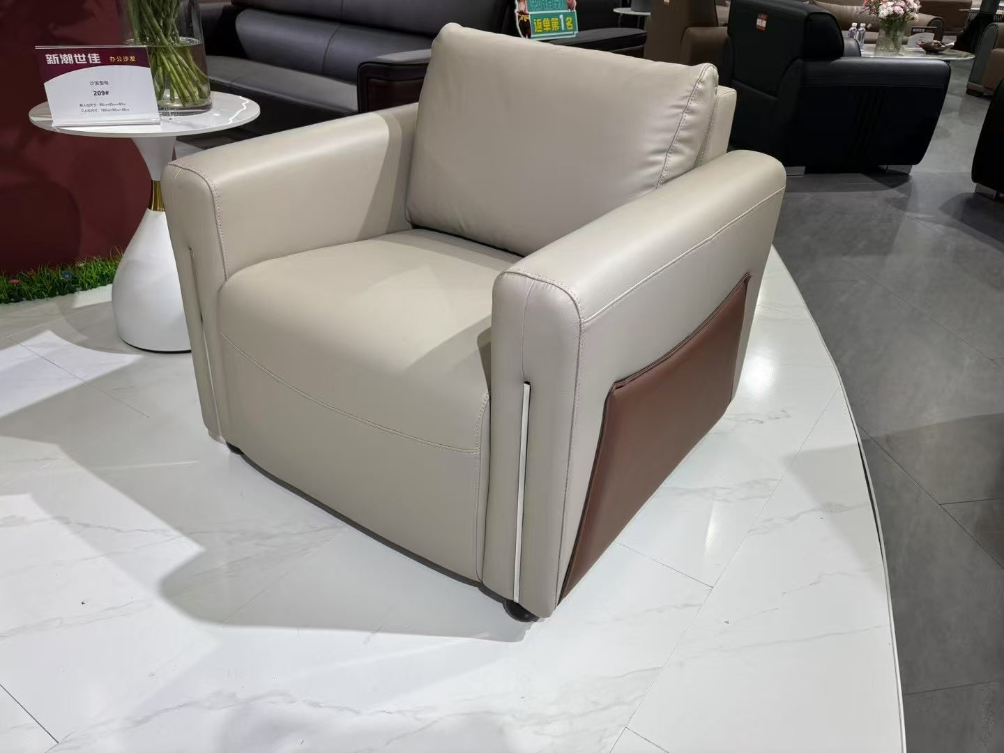 Sofa Set Eco Leather (3+1+1) LKL041SFXC | LEUKHOME