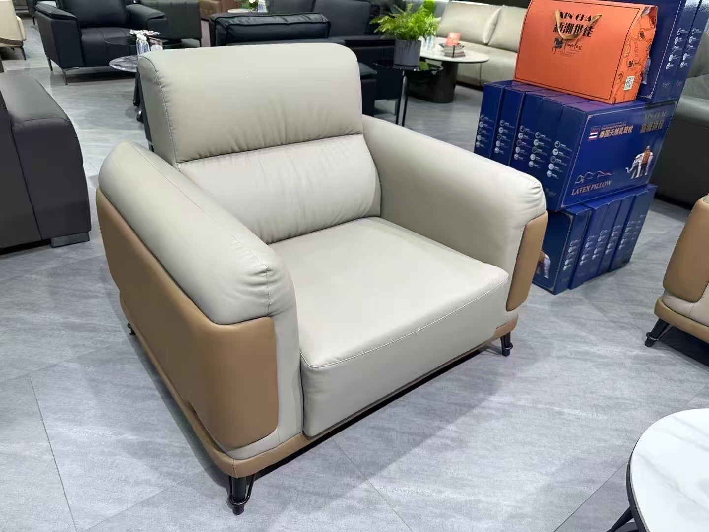 Sofa Set Eco Leather (3+1+1) LKL037SFXC | LEUKHOME