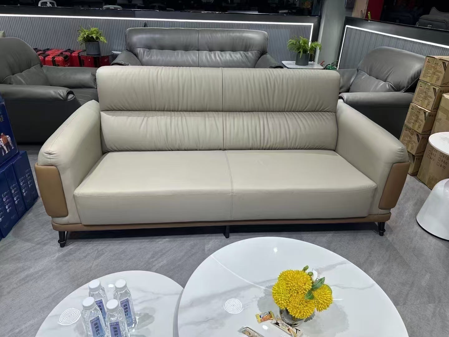 Sofa Set Eco Leather (3+1+1) LKL037SFXC | LEUKHOME