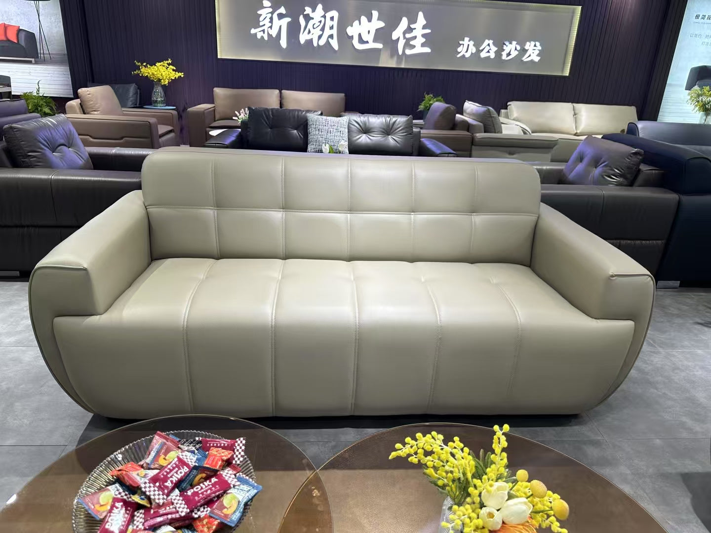 Sofa Set Eco Leather (3+1+1) LKL040SFXC | LEUKHOME