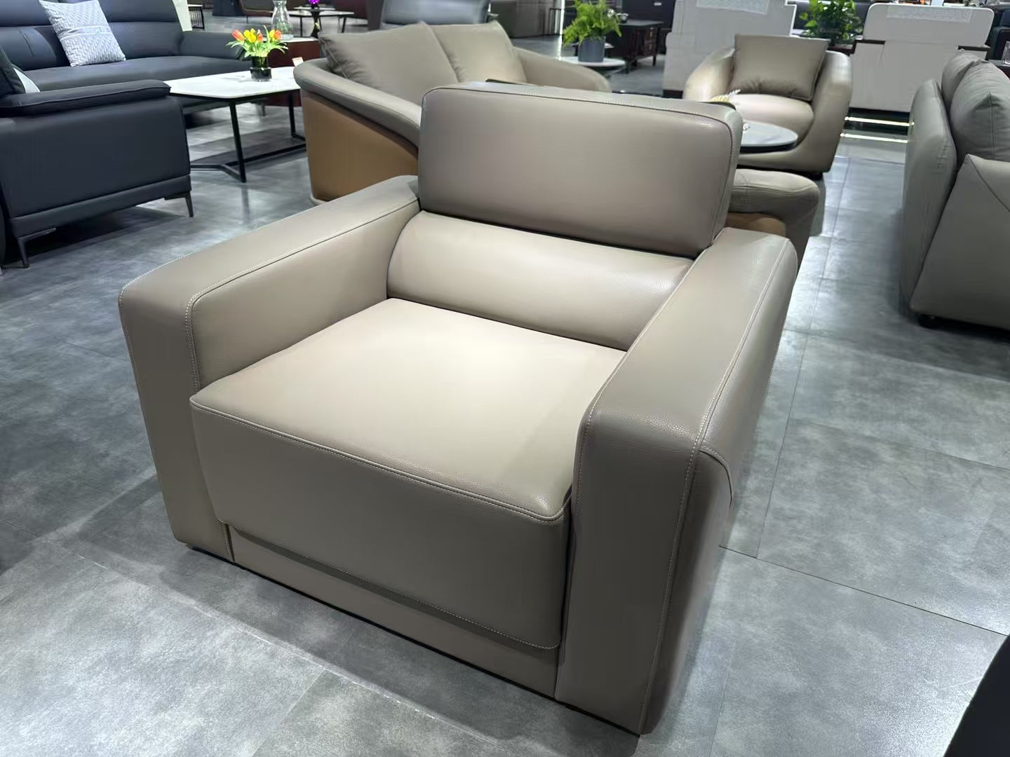 Sofa Set Eco Leather (3+1+1) LKL042SFXC | LEUKHOME