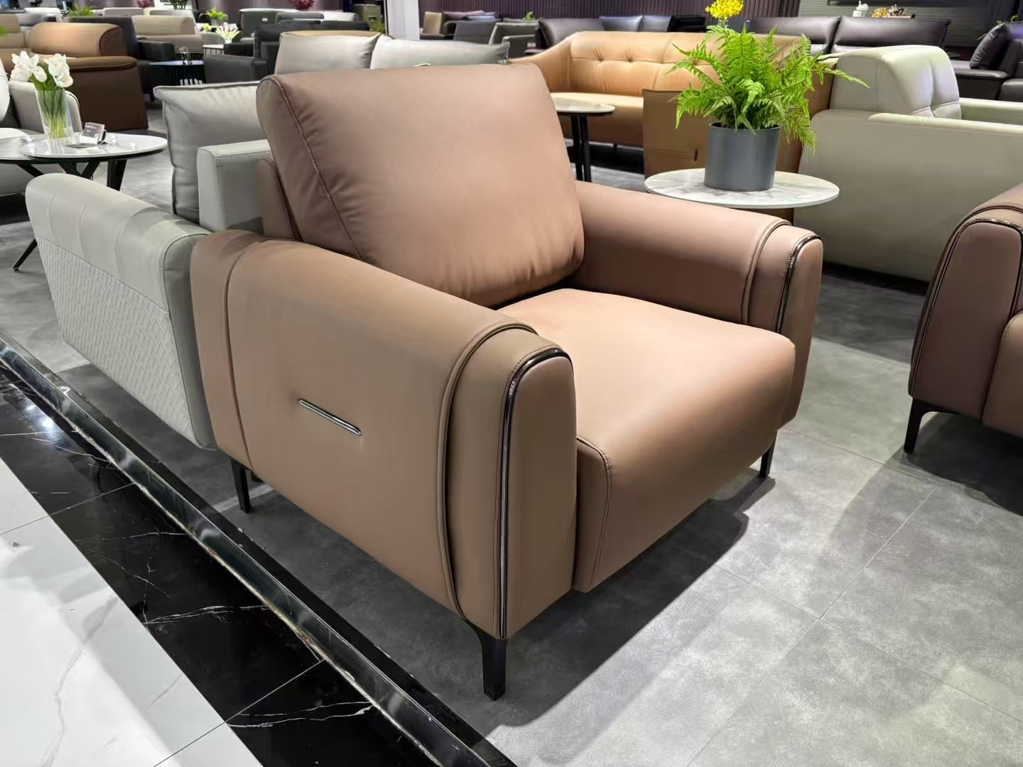 Sofa Set Eco Leather (3+1+1) LKL043SFXC | LEUKHOME