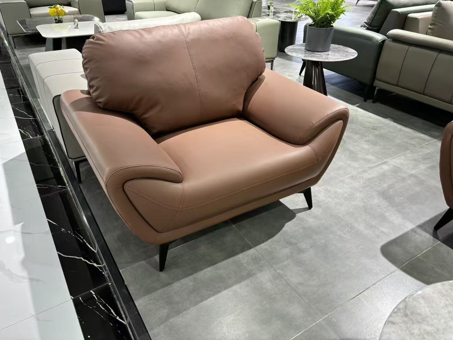 Sofa Set Eco Leather (3+1+1) LKL045SFXC | LEUKHOME