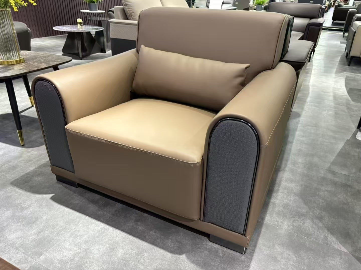 Sofa Set Eco Leather (3+1+1) LKL038SFXC | LEUKHOME