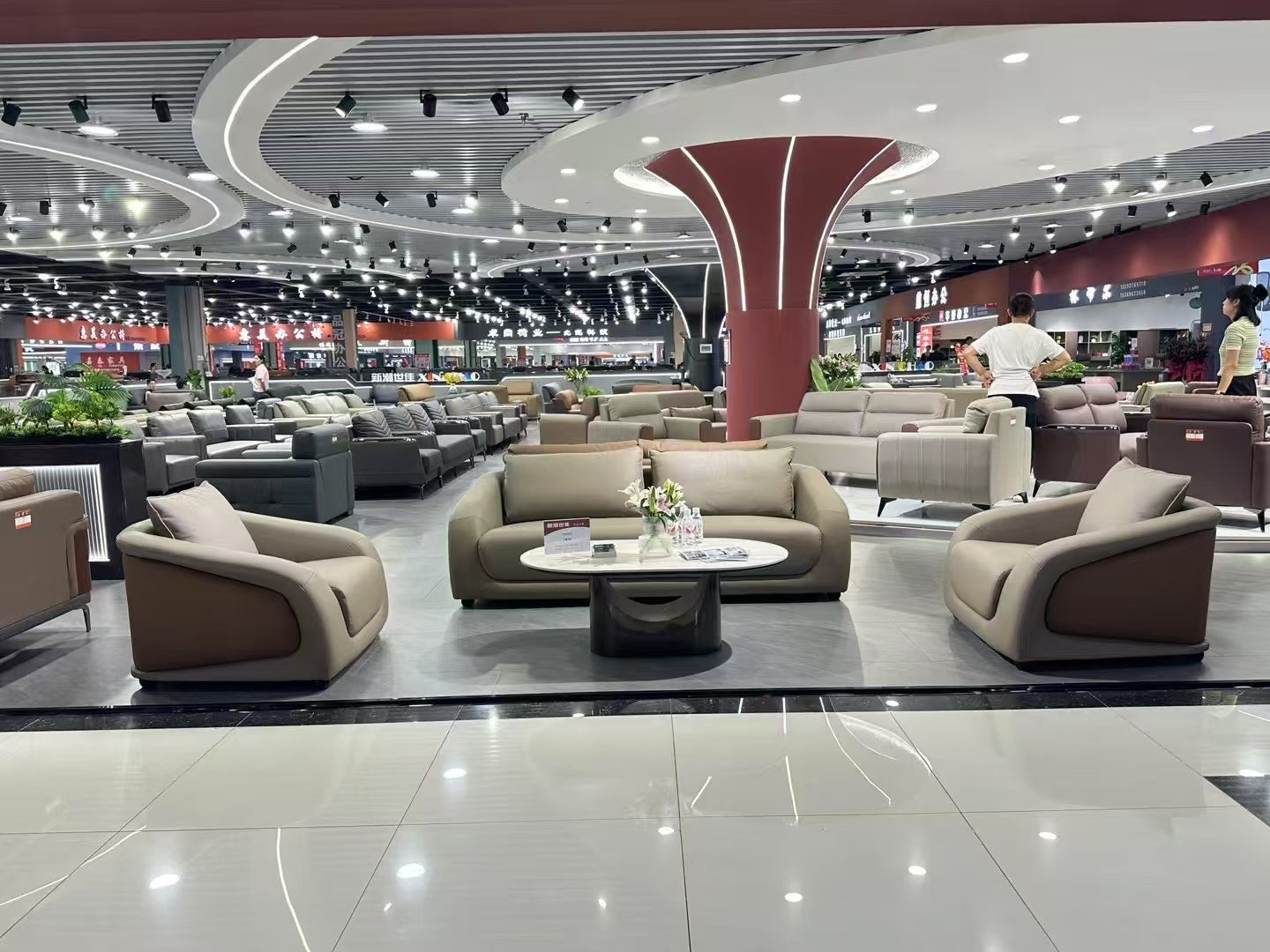 Sofa Set Eco Leather (3+1+1) LKL034SFXC | LEUKHOME