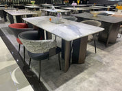 Dining Table Super Crystal Stainless Steel LKD067DTYX | LEUKHOME