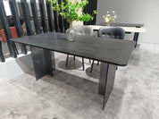 Dining Table Sintered Stone Acrylic LKD057DTYX | LEUKHOME