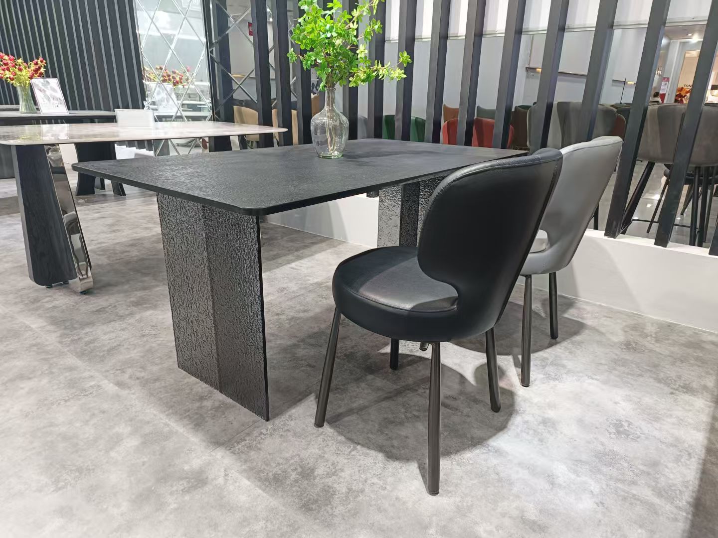 Dining Table Sintered Stone Acrylic LKD057DTYX | LEUKHOME