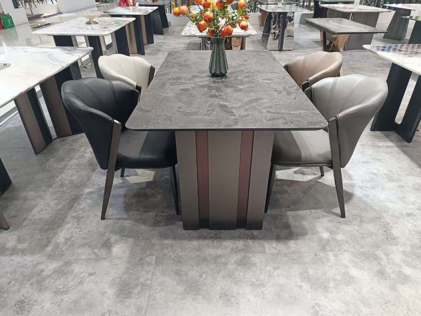 Dining Table Night Rose Stainless Steel LKD061DTYX | LEUKHOME