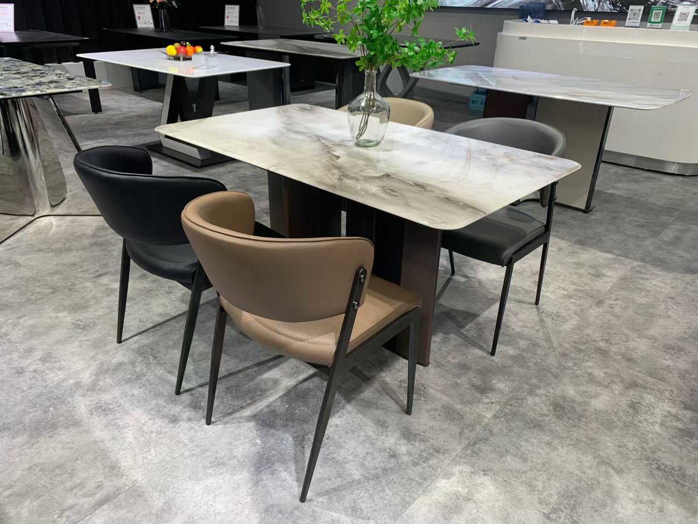 Dining Table Super Crystal Stainless Steel LKD062DTYX | LEUKHOME