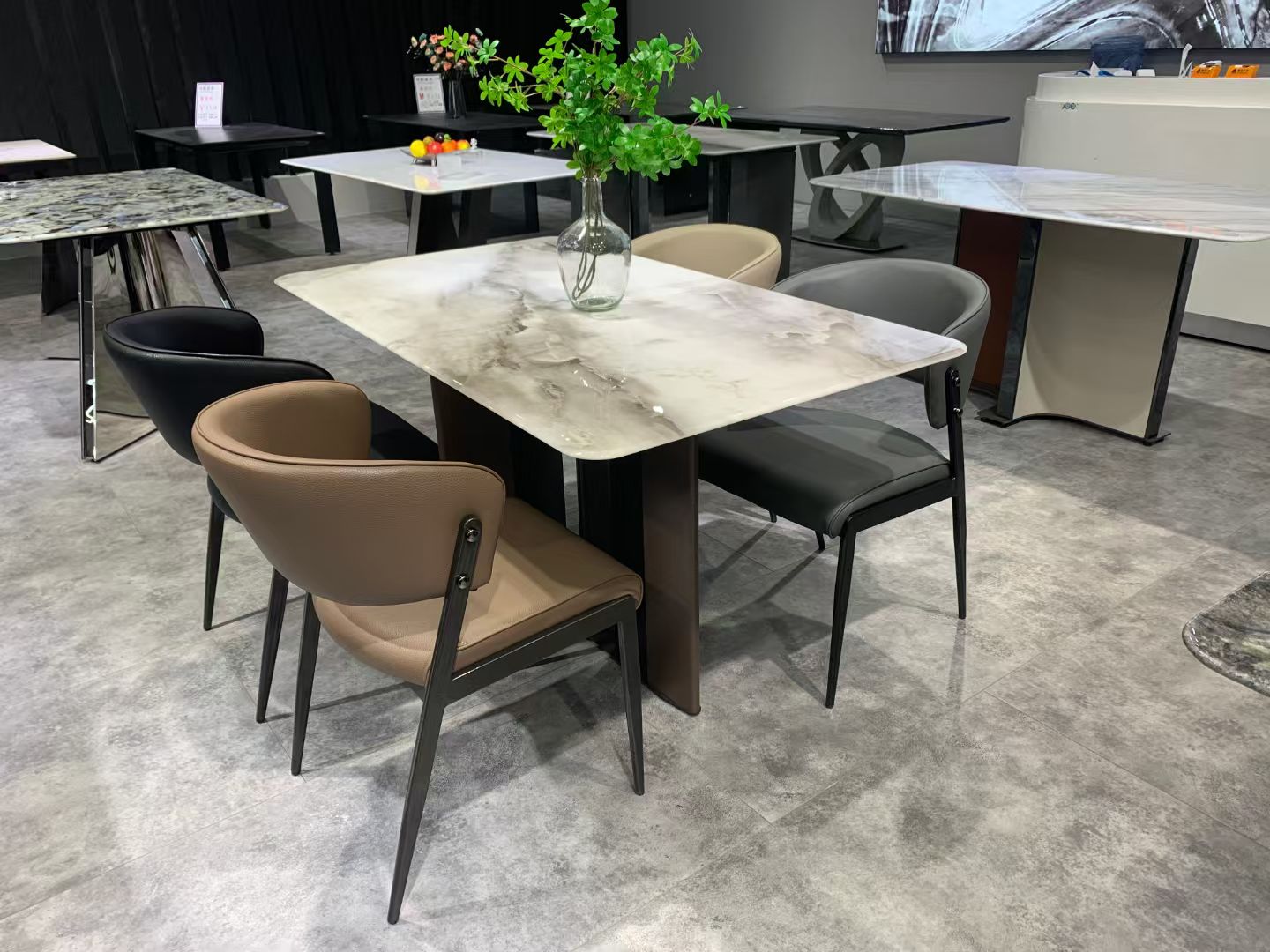 Dining Table Super Crystal Stainless Steel LKD062DTYX | LEUKHOME