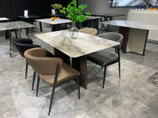 Dining Table Super Crystal Stainless Steel LKD062DTYX | LEUKHOME