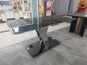 Dining Table Super Crystal Stainless Steel LKD066DTYX | LEUKHOME
