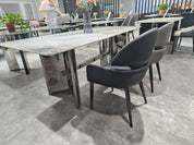 Dining Table Super Crystal Stainless Steel LKD068DTYX | LEUKHOME