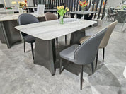 Dining Table Super Crystal Stainless Steel LKD074DTYX | LEUKHOME